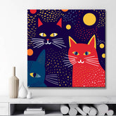 Cats at night I - Painting by numbers